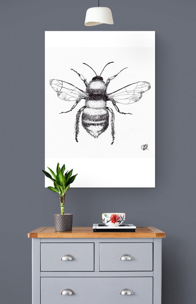 bee 2 with canvas