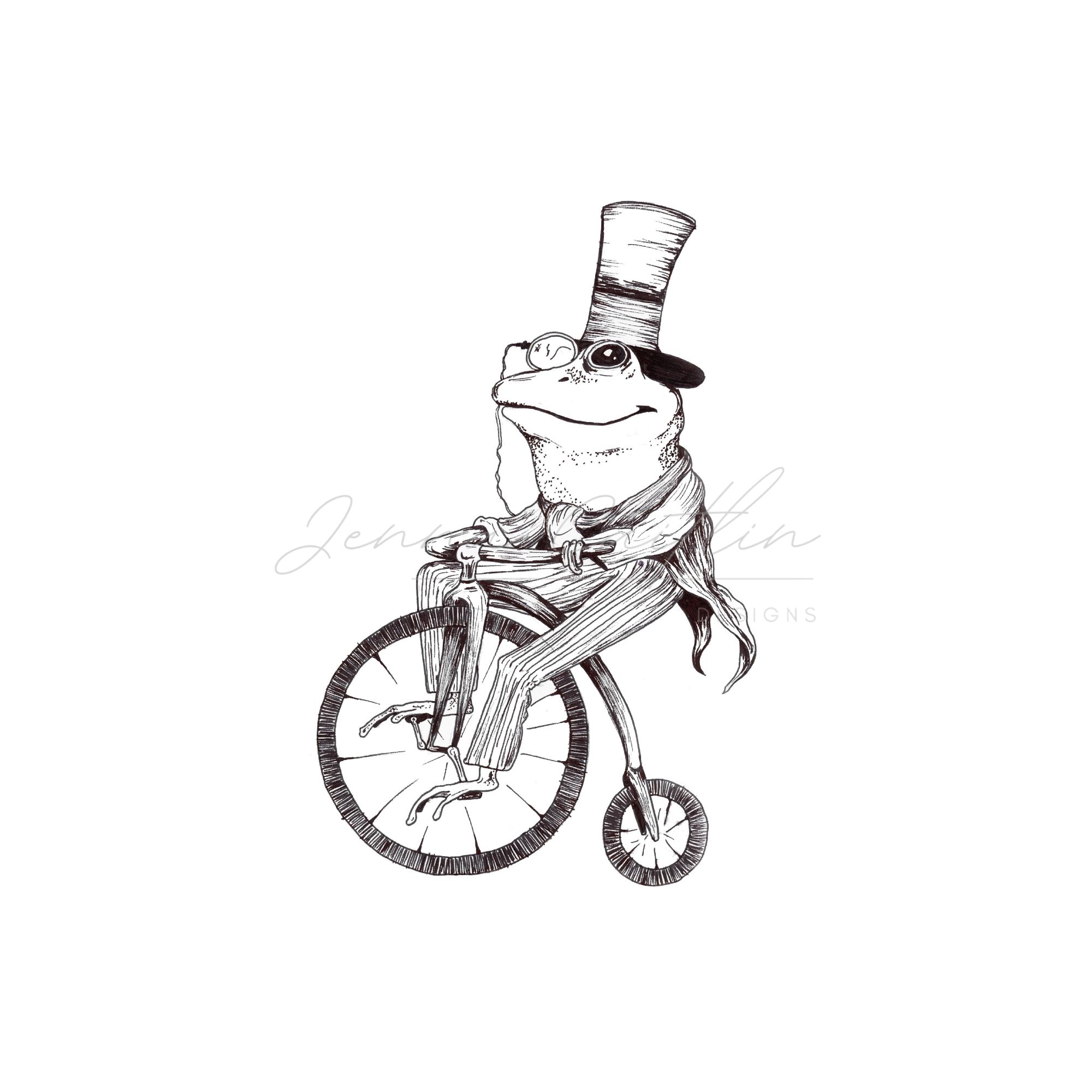Frog on a Bicycle - Image 2