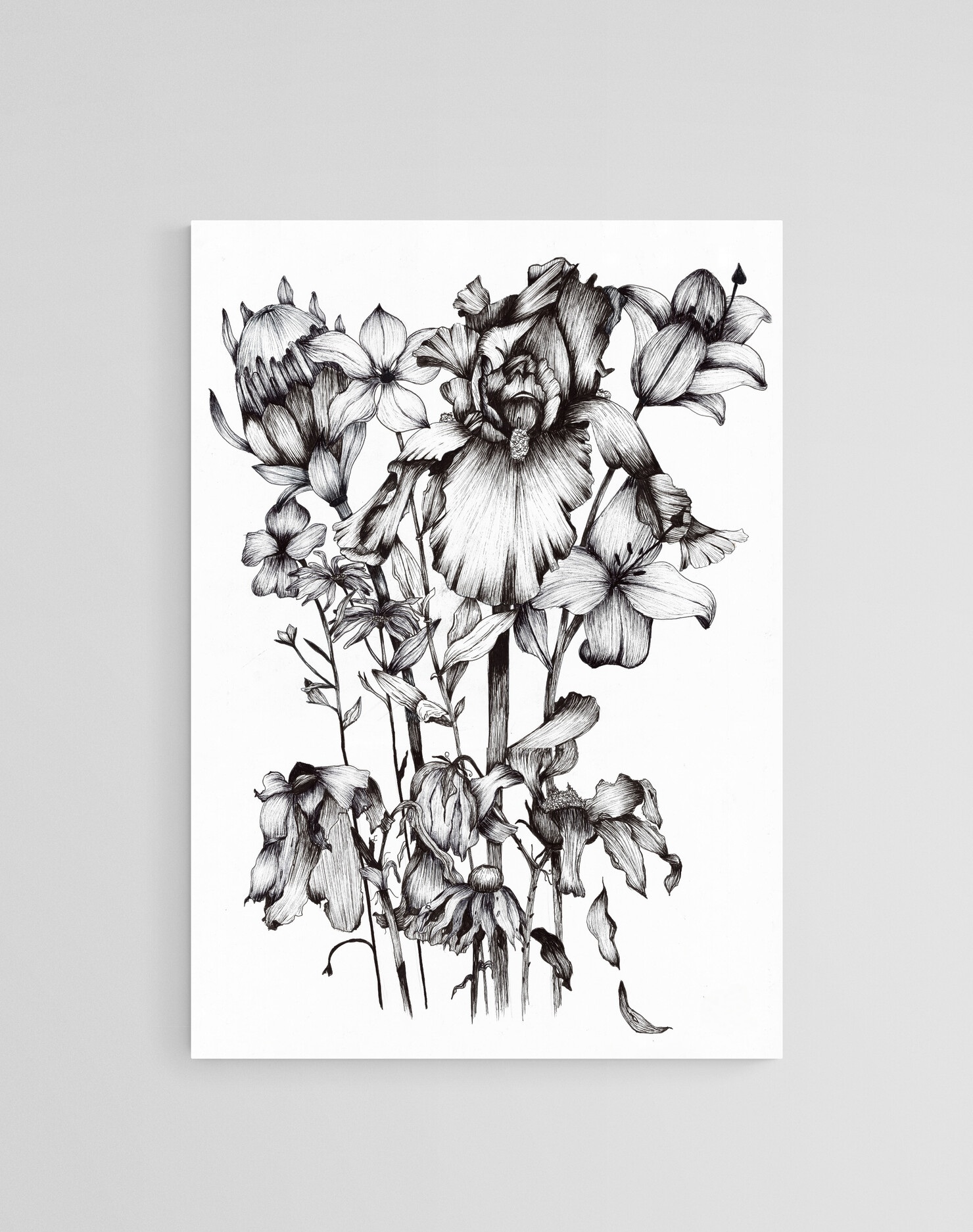 Protea and Iris Bouquet - Image 3