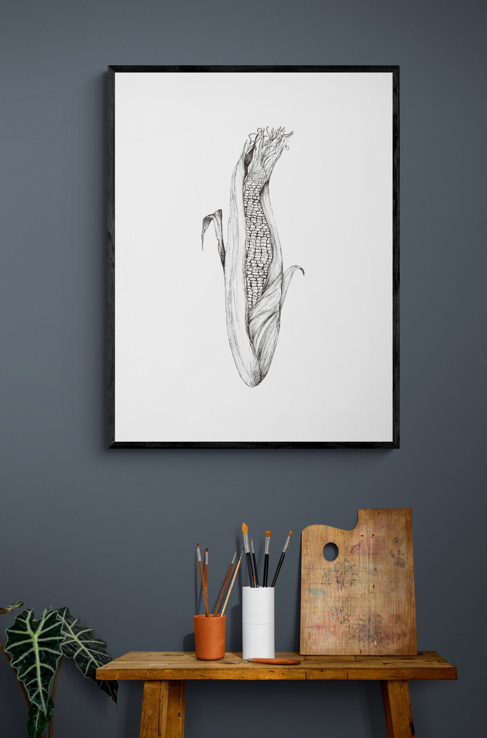 Corn with Open Husks