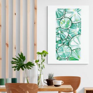 Watercolour Lime Slices