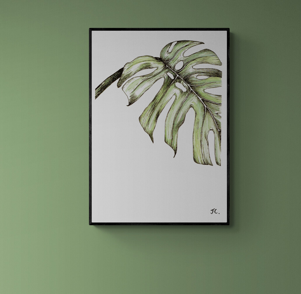 Watercolour Monstera 1