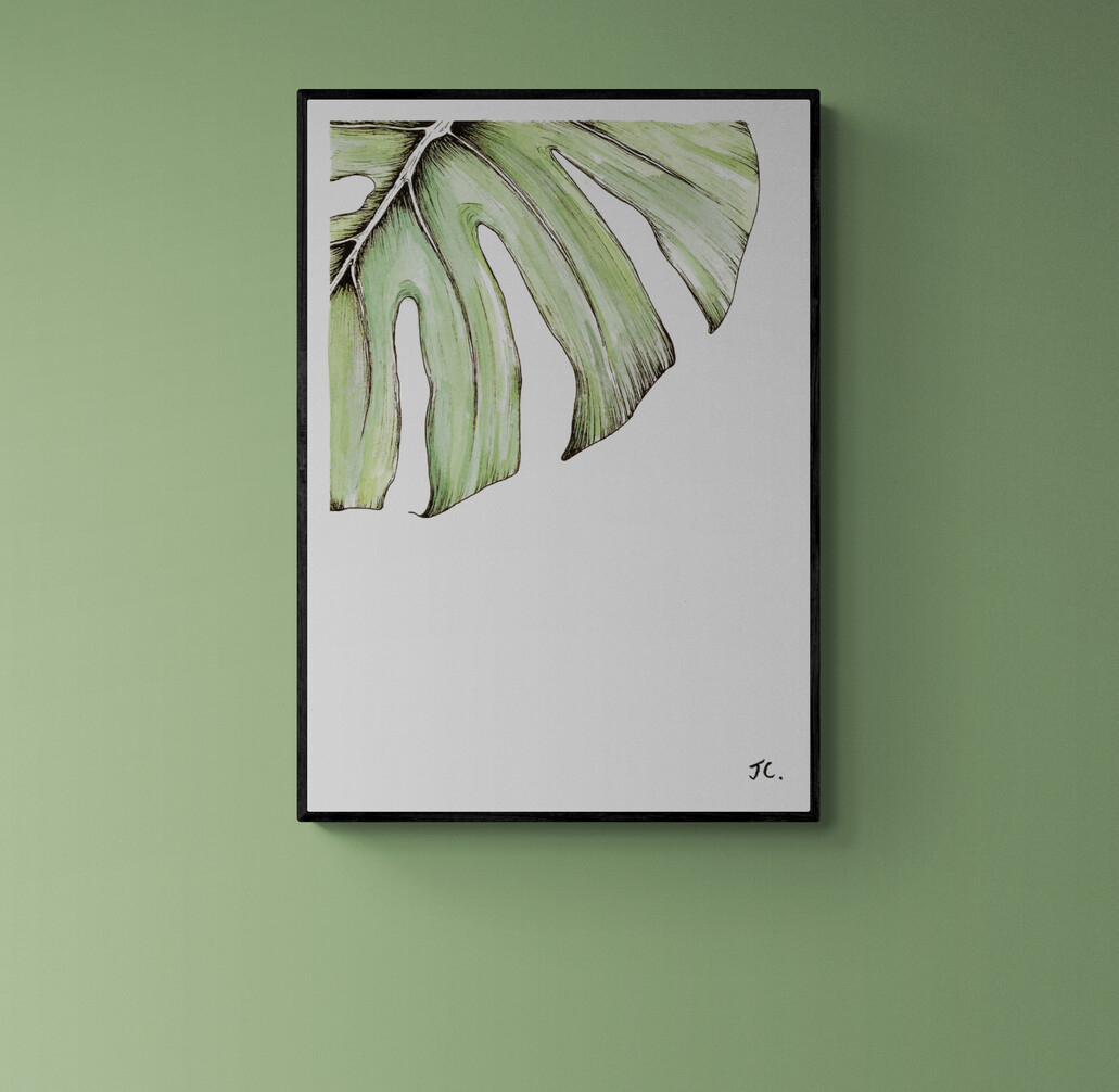 Watercolour Monstera 3