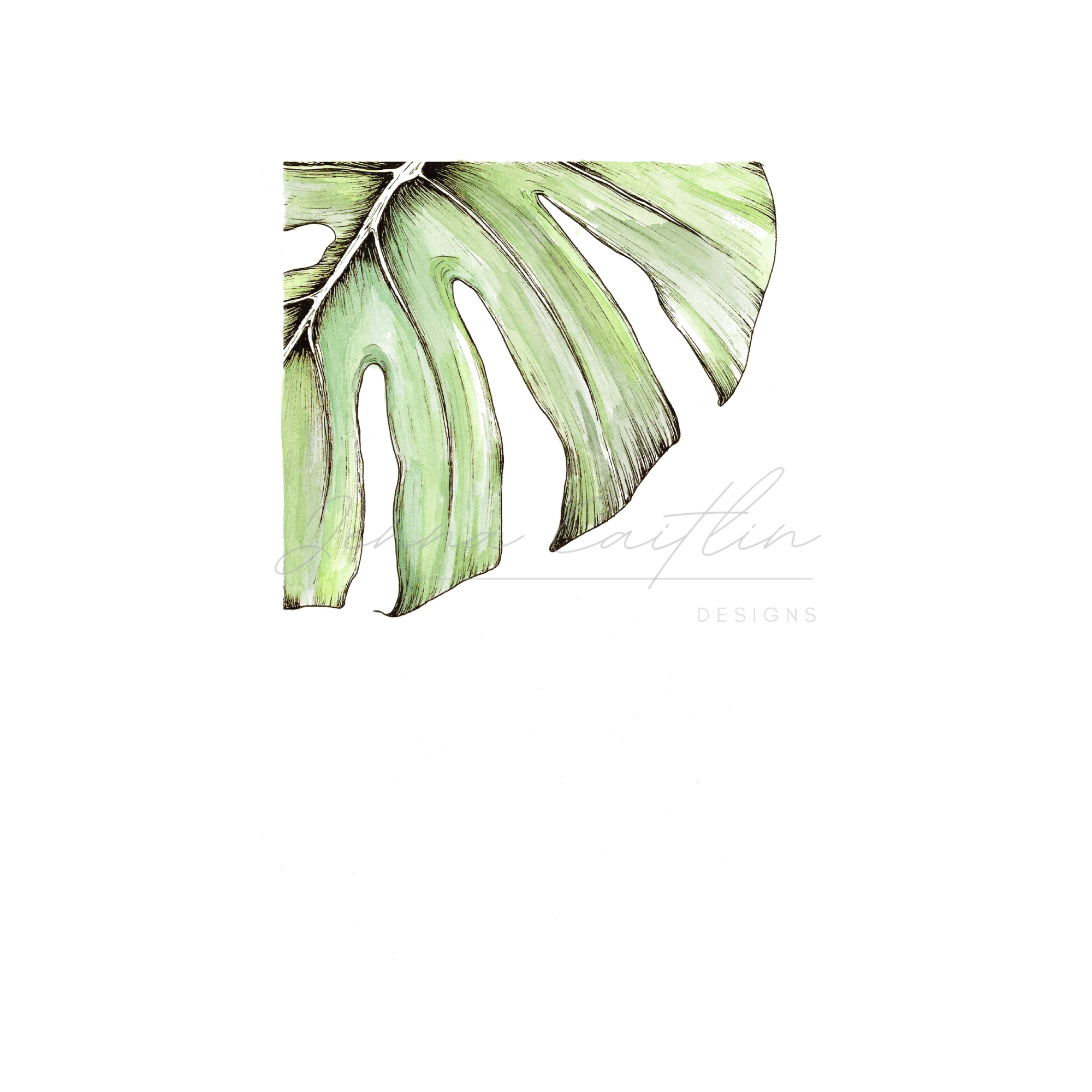 Watercolour Monstera 3 - Image 4