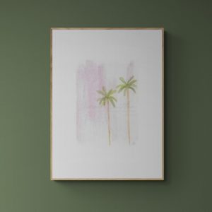 Palm Tree Pink Skies