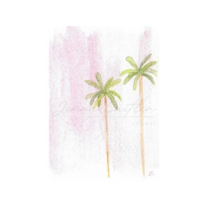 Palm Tree Pink Skies