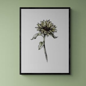 Watercolour Sunflower 2